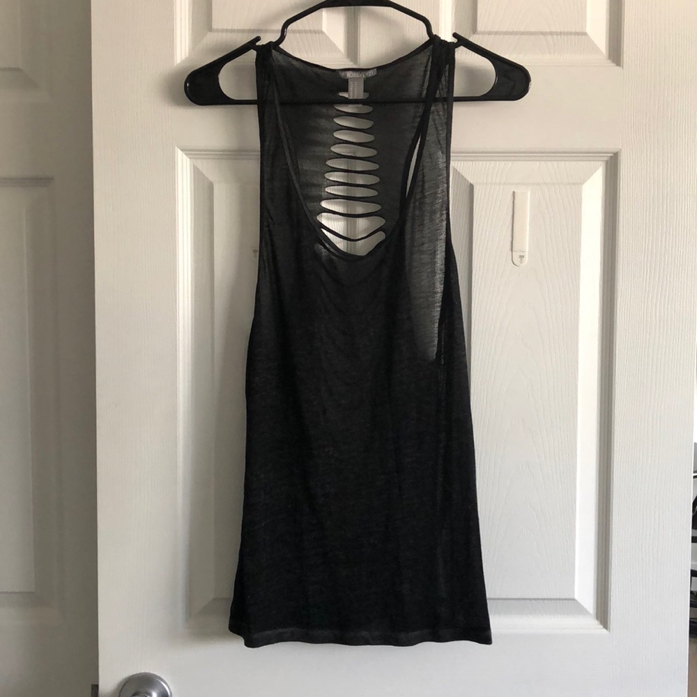 Dark Grey Forever 21 Tank Top